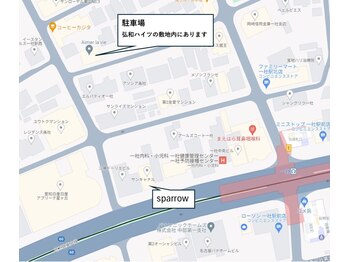 スパロウ(RF sparrow)/駐車場地図