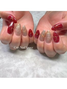 クリエネイルスペース 伊勢店(Crie Nail Space)/バレンタインネイル