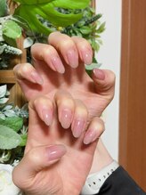 苺ネイル/バーチャルフレンチ