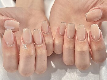 ハンドネイル:極細フレンチ