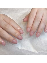 モカ 心斎橋(moca by Lee)/【Aina】ピンクラメネイル