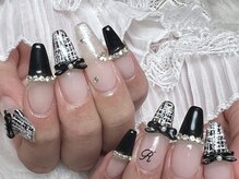 アビス(Abyss)/推しカラーツイードネイル