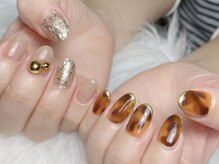 ユリム(yurim)/べっこうネイル