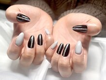 ヤシネイル(Yashi Nail)/シンプル持込　ラメライン