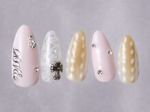ジェミーネイル シンジュク(Jemiy nail shinjuku)/バンビパステルピンク英字¥9480