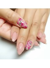 心の郷/シンプル×薔薇アート