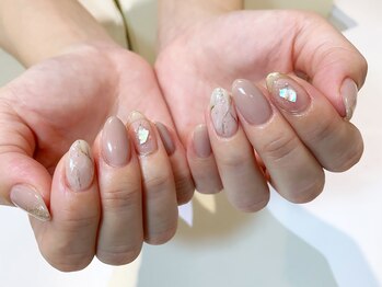 ネイルズ ララ(nails Lala)/秋の天然石。