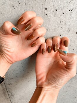 アイピー(I.P)/ブラウンマットネイル3980円