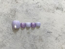 【フット】 ラベンダーカラー
