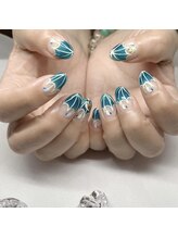 ネイルサロンエーナイン イオン札幌藻岩店/カタツムリ☆かえるちゃん