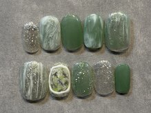 カラネイル 南森町店(calla nail)/淡色ニュアンス　キラキラ