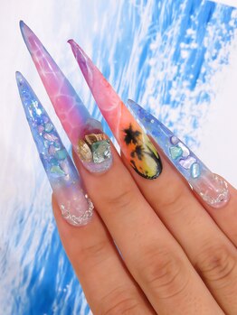 カラーズ 浜松店(colors)/サンセットネイル( *´艸`)