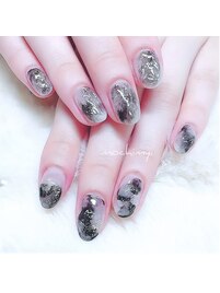 ＊ブラックニュアンスネイル＊