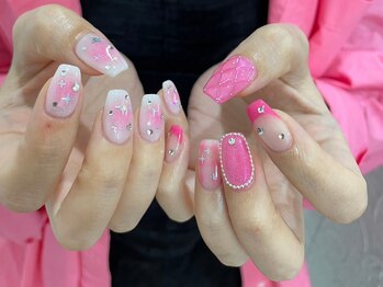 エクリュ(ecru.)/キルティング×チークネイル