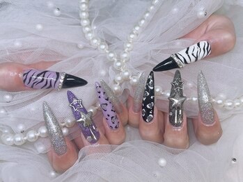 アリーズ(Allies)/豹柄　ギャル　ロング