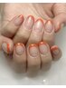 【自爪の色を活かした】ベースなしフレンチネイル¥6200　