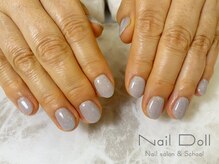 ネイルドール(Nail Doll)/くすみブルーラメのワンカラー