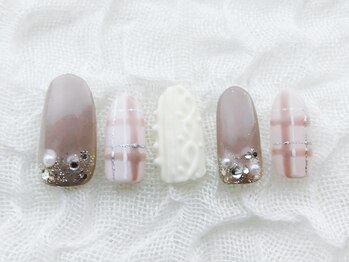 ネイリシャス(NAILICIOUS)/ニットのほっこりネイル