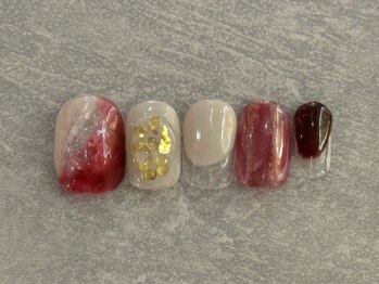 カラネイル 南森町店(calla nail)/もやもやネイル　ニュアンス