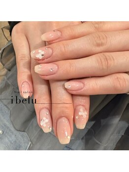 イベル 京橋店(ibelu)/チークネイル/りぼんネイル