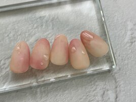 アートコース/桃ネイル
