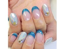 アイラッシュアンドネイル専門店 クラル(CURAR)/ユニコーンネイル￥7980