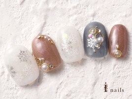 大人雪ネイル☆10480円
