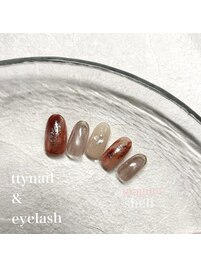 雪の結晶ネイル