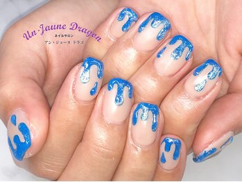 アン ジョーヌドラゴ/【自爪ネイル】たらし込みネイル