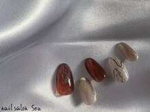 ソウ 難波店 nail salon Sou/ニュアンスラインnail