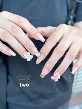 アイネイルトゥー 小倉(ai nail two)/リボンネイル