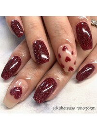 フラッシュハートネイル☆