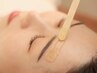 ハリウッドブロウリフト(眉毛パーマ)+全顔フェイシャルWAX+眉メイク ¥7900