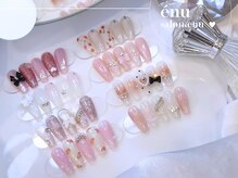 サロンエヌ(salon enu)の雰囲気（琥珀コースも大人気♪パラジェル×フィルイン施術で爪を縦長に◎）