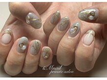 アンドエムネイル(&M nail)の雰囲気（大人かわいいニュアンス天然石ネイル＊＊）