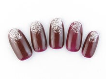 ネイルサロンディーバ 塚口店(Diva)/One color plus(先端ラメ）