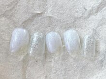 アイネイルズ 梅田店(I nails)/キラキラパール冬ラメ¥7700