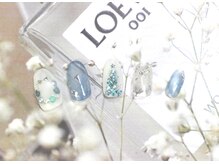 ハッピービューティー(Happy Beauty)/クリアブルーのクリスマスネイル