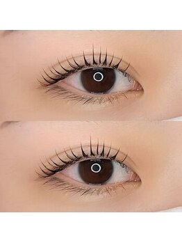 ニノアイラッシュ(nino eyelash)の写真/丁寧なカウンセリングと繊細な施術がウリ♪豊富な種類のロッドから一番似合う目元に《まつげパーマ上下》