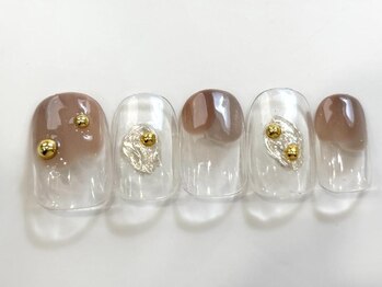 塗りかけカフェラテ¥5000