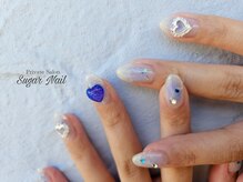 シュガーネイル(sugar nail)/ブルーチークネイル