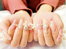 ラスターネイル(Luster nail)/ビジュー/ツイードネイル☆