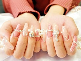 ビジュー/ツイードネイル☆