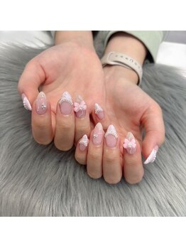 ポミーネイル 池袋店(pomynail)/リボンネイル