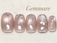 ジェンマーレ 青葉台店(Gemmare)/マグネッキラキラト桜ネイル