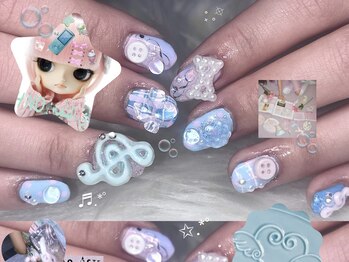 プリンセス(Princess)の写真/【梅田中崎町/ゴテゴテ系★激かわ★ネイルサロン】持ち込みネイルであなた1番のお気に入りネイルを叶える◇