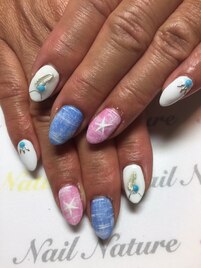 夏のエスニックネイル