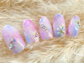 アミネイルズ(AmiNails)/キラキラタイダイ♪