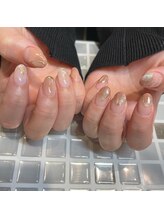 アース コアフュールボーテ 笛吹店(EARTH coiffure beaute)/シンプルミラーネイル 8500