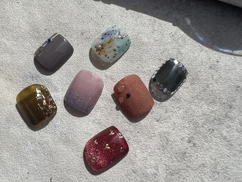 ゴッダスネイル(GODDESS NAIL)/FOOT親指シンプルアートコース